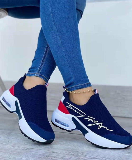 Sneakers Donna Zeppa Traspiranti - Scarpe Casual Comode per Camminare