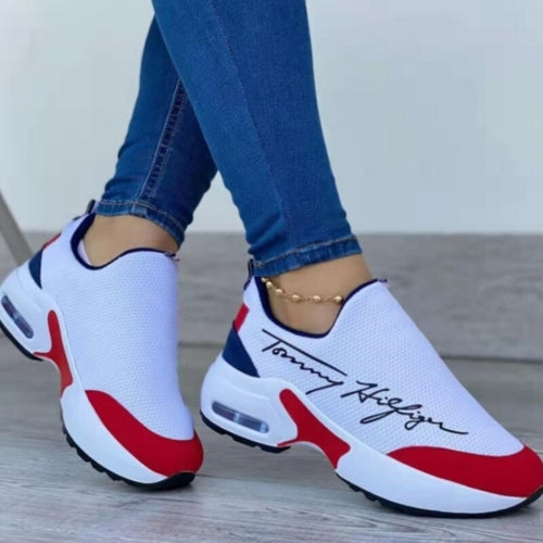 Sneakers Donna Zeppa Traspiranti - Scarpe Casual Comode per Camminare